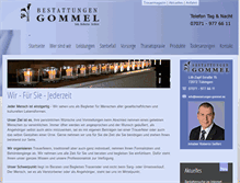Tablet Screenshot of bestattungen-gommel.de